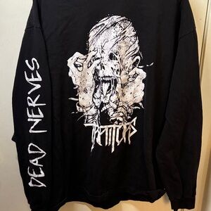 Traitors Metal Band - Dead Nerves- Black and White Long Sleeve Tee